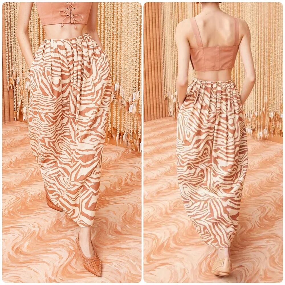 Ulla Johnson Ember Midi Skirt In Gazelle